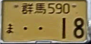 Licence plate crop