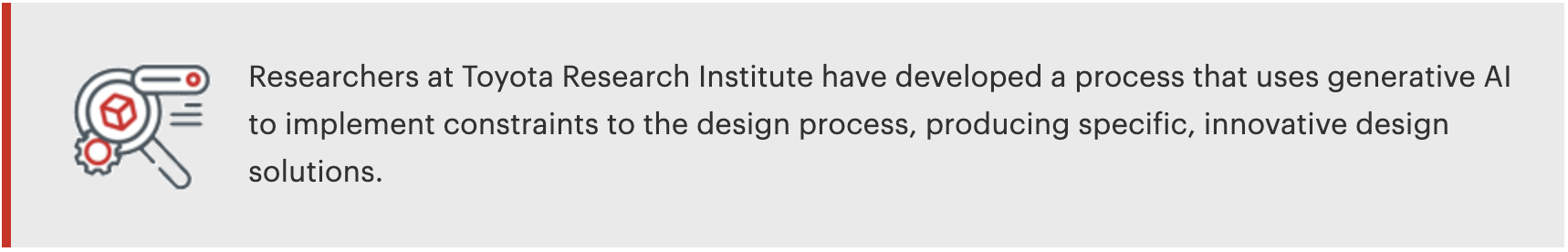Generative AI for product R&D
