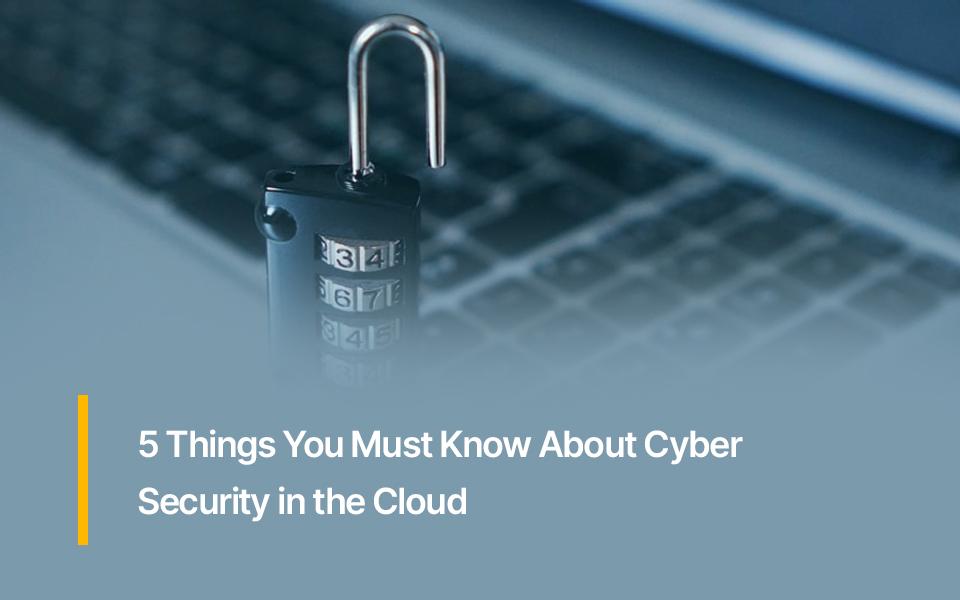 5 Things You Must Know About Cyber Security in the Cloud