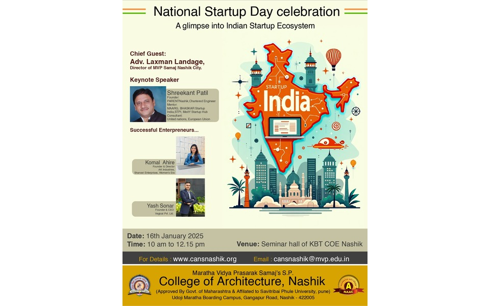 9th National Startup Day 2025 in Nashik with CE Shreekant Patil