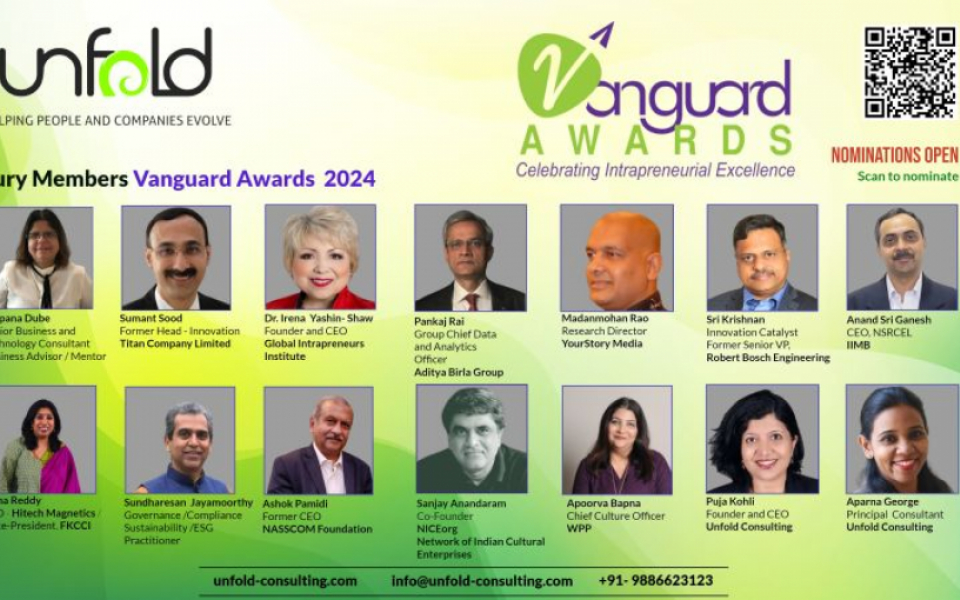 The Vanguard Awards by Unfold Consulting :Recognizing and Fostering Intrapreneurship in India