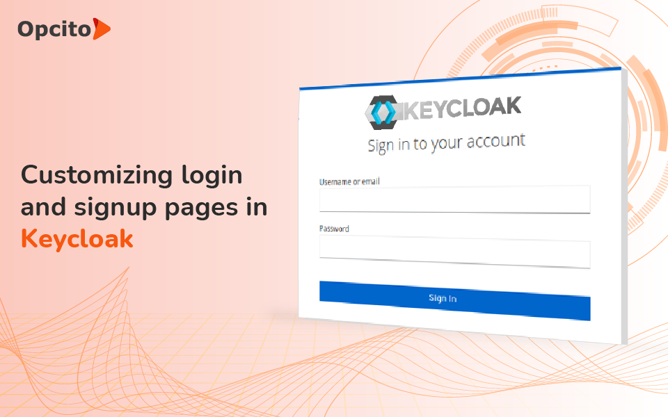 Customizing login and signup pages in Keycloak