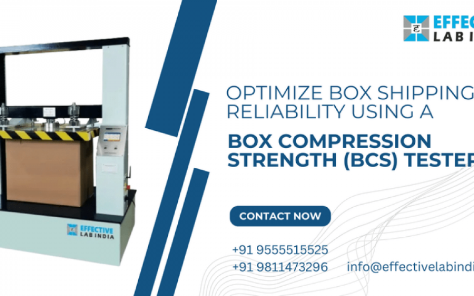 Optimize box shipping reliability using a Box Compression Strength (BCS) tester