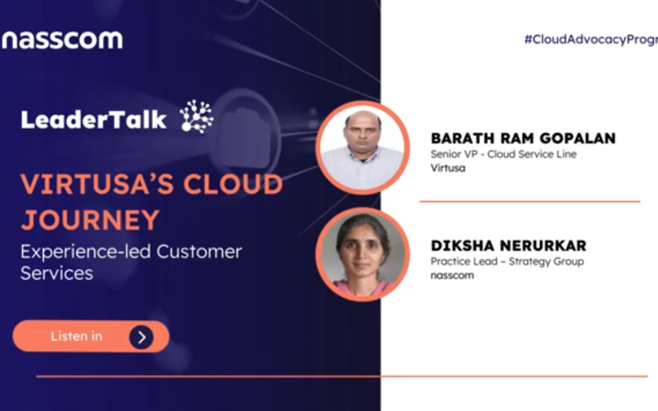 nasscom Cloud Advocacy Program - Leaders Talk Ft. @virtusa